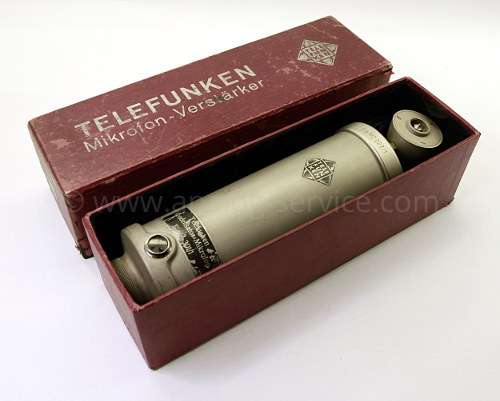 Neumann CMV3 in roter Originalverpackung - Telefunken Mikrofon-Verstärker