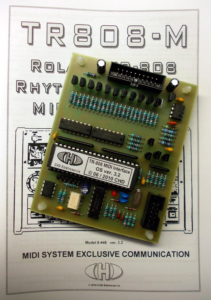 Roland TR808 Rhythm Composer Reparatur MIDI Interace CHD Electroservice Roland TR808 Reparatur Midi Interface von CHD Electroservice