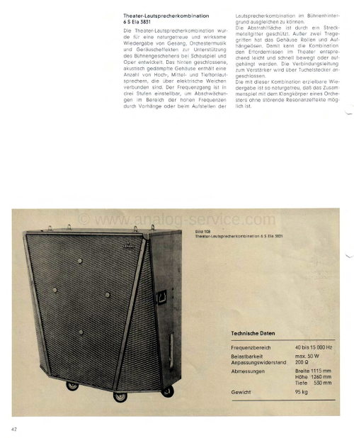 Siemens 6 S Ela 3831 in Katalog 1-7501-319, Eladyn-Programm, Januar 1966